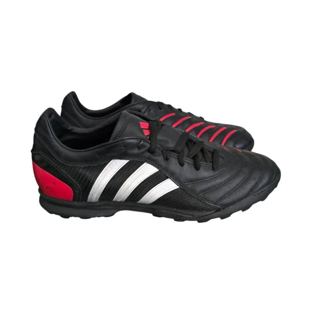 Adidas Predator Pulse Vintage Soccer Shoes Mens Size 10.5 TRX Turf Red Black